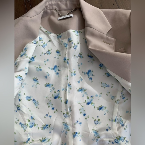 Altuzarra Cream Stretch Wool Two-Button Tailored Blaze - Picture 7 of 8